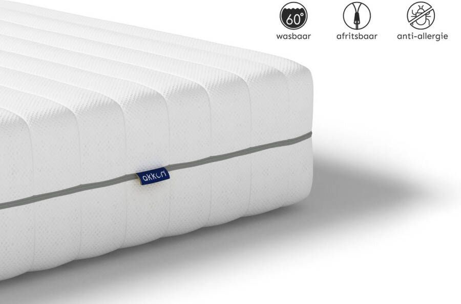 Akkon Hybride Matras 90x165 20 cm dik Koudschuim HR50 Kwaliteitsmatras