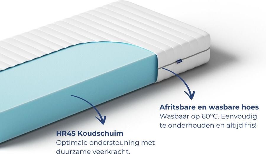 Akkon Koudschuim Matras 80x180 14 cm dik Koudschuim HR45 Orthopedisch Premium Kwaliteit - Foto 3