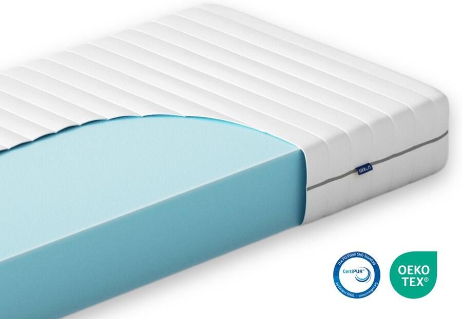 Akkon Koudschuim Matras 90x200 14 cm dik Orthopedisch Hybrid Koudschuim HR45 Premium Kwaliteit 50 nachten proefslapen