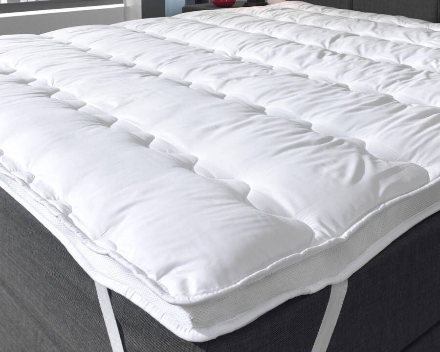 Akkon Luxe Topper Matras 140x200 cm 3D Topdekmatras Hotelkwaliteit Matrastopper Zacht Topmatras Wit