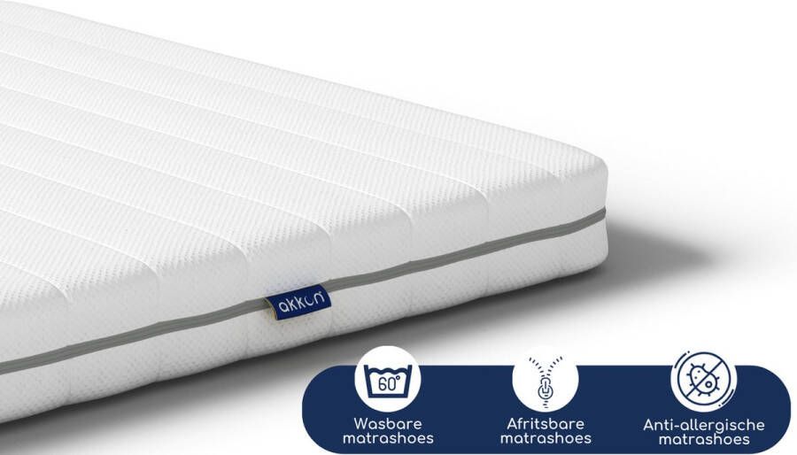 Akkon Topper Matras 100x210 7 cm dik Koudschuim Topdekmatras Premium Tijk