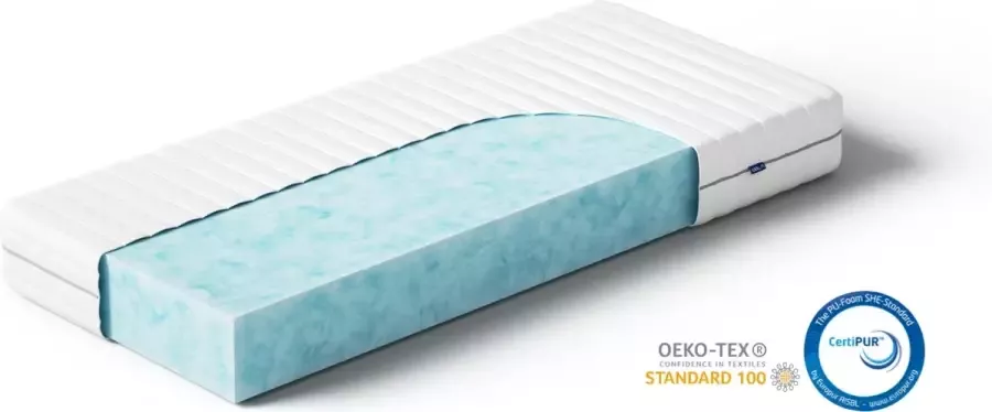 Akkon Koudschuim HR50 Matras 130x210 20 cm dik Hybrid foam Kwaliteitsmatras