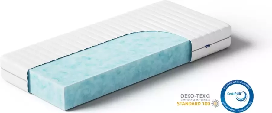 Akkon Koudschuim Matras HR45 70x210 15 cm dik Airfoam Premium Tijk