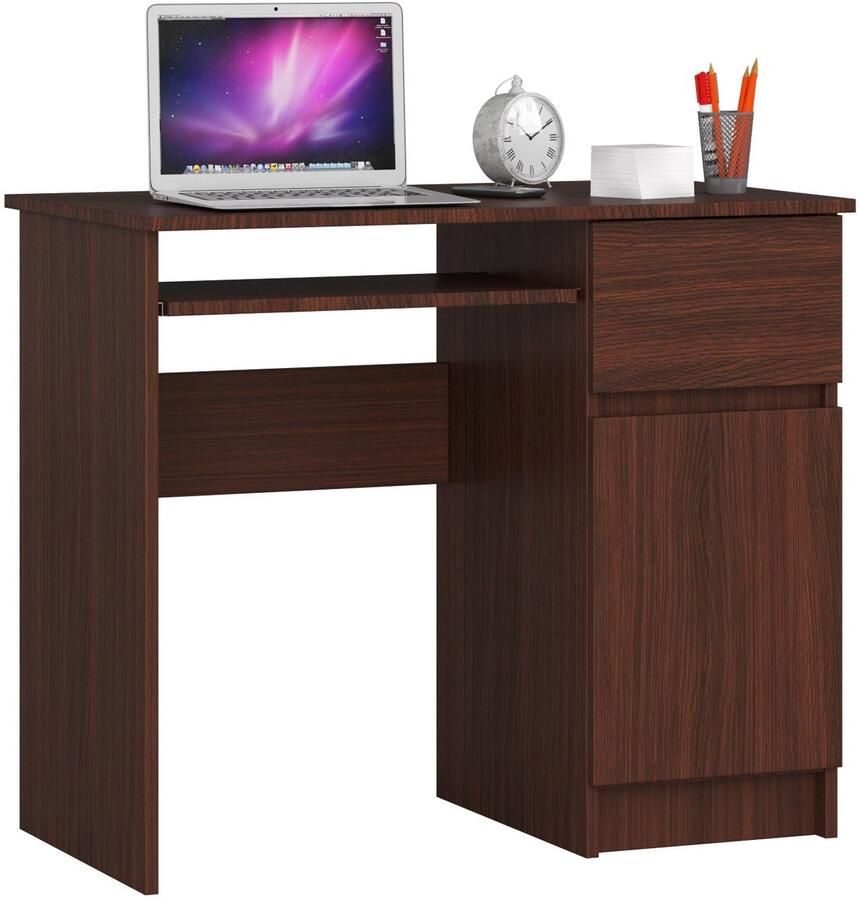 Akord Bureau Rechts PIKSEL Computerbureau Computer Tafel Bureautafel Rechts Venge 90 x 77 x 50 cm