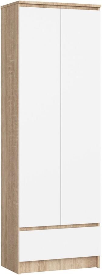 Akord Kantoorkast R60 met 4 Deuren en 1 Lade Furniture Factory Sonoma Eik Wit 60 x 180 x 35 cm