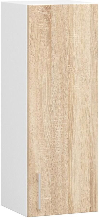 Akord Keukenkast modulaire LIMA W30 met 1 Deur Hangkast Bovenkast Furniture Factory Wit Sonoma Eik 30 x 72 x 30 5 cm