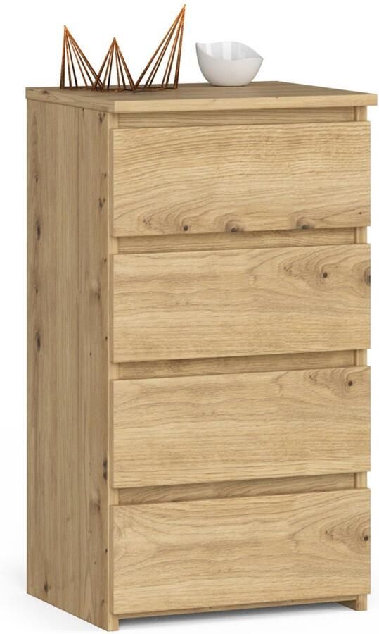 Akord Kommode CL4 met 4 Lades Furniture Factory Artisan Eik 40x74x35 cm