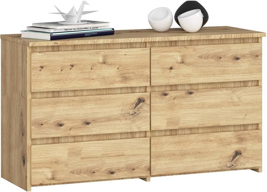 Akord Ladekast CL100 met 6 Lades Furniture Factory Artisan Eik 100 x 57 x 35 cm