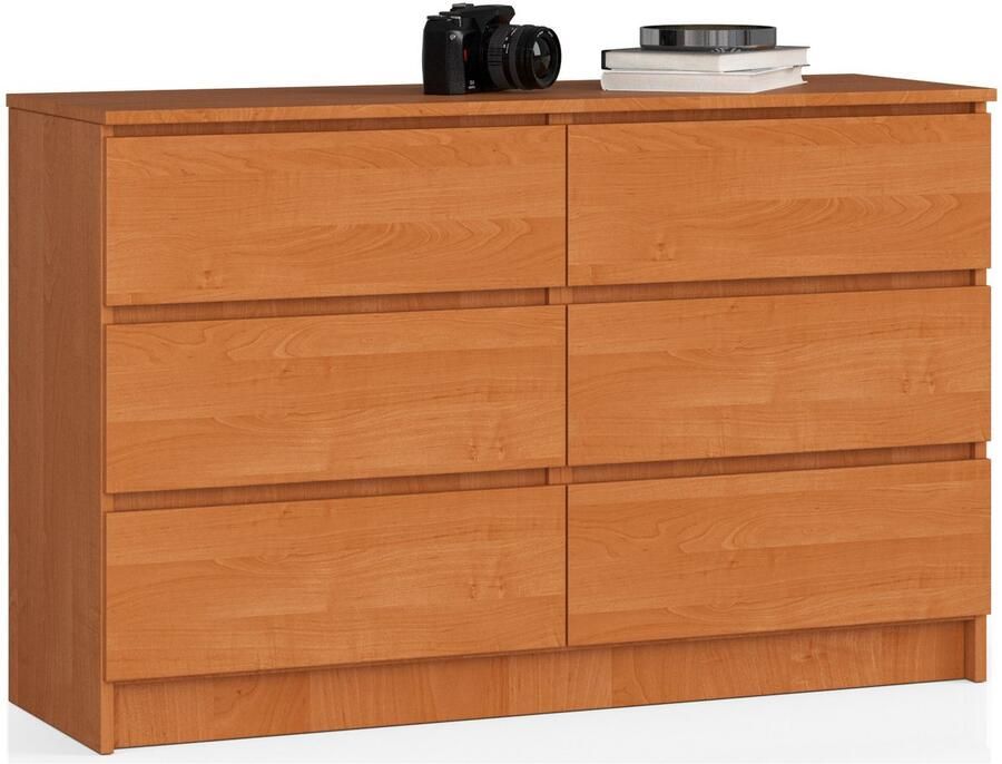 Akord Ladekast K120 met 6 Lades Furniture Factory Els 120 x 77 x 40 cm