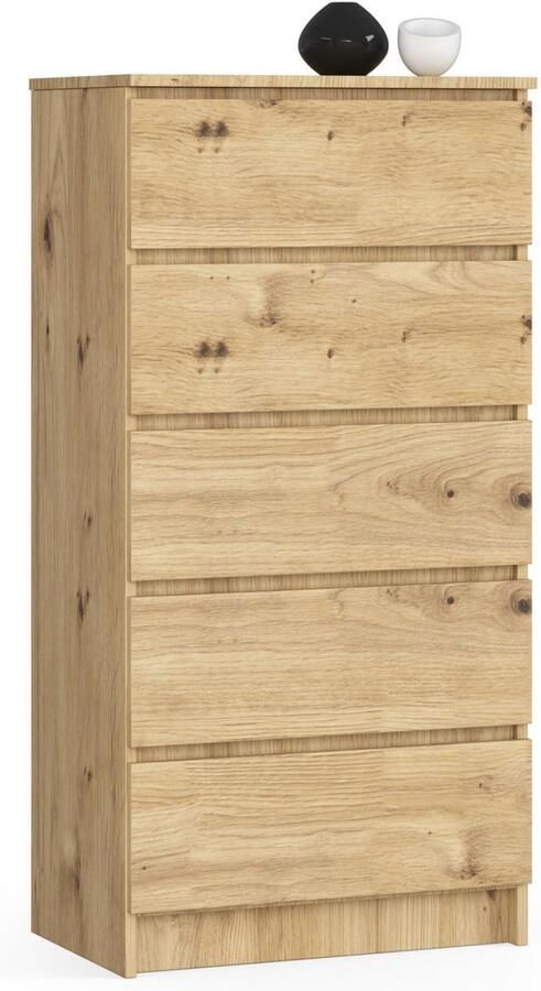 Akord Ladekast K60 met 5 Lades Furniture Factory Artisan Eik 60 x 121 x 40 cm