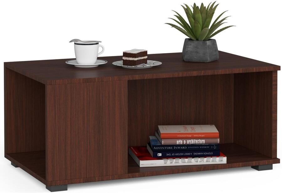 Akord Juliet Salontafel in Wenge Elegante Houten Stijl 90x38x51 cm Mat Afgewerkt Meubel voor Zelfmontage