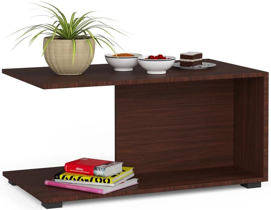 Akord Margo Koffietafel Elegante Wenge Mat Voorkant Zelfmontage 90x45x50 cm