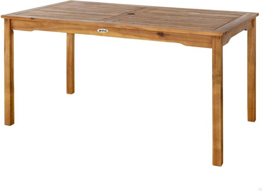 Aktive Acacia Houten Tuintafel Wooden 140 x 79 x 74 cm