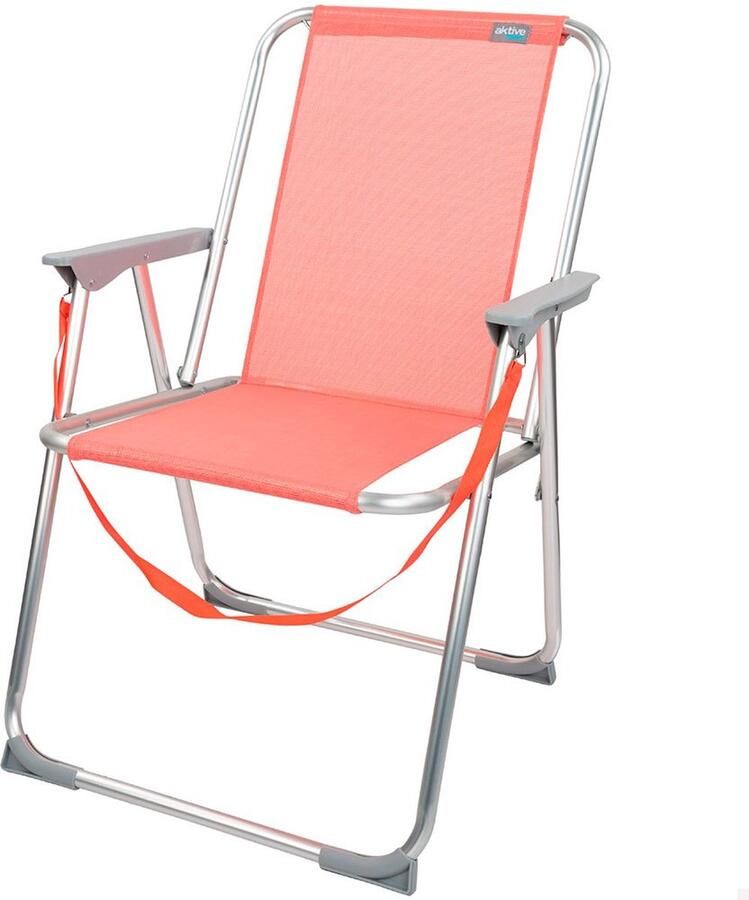 Aktive Beach Aluminium Vaste Klapstoel Oranje - Foto 2