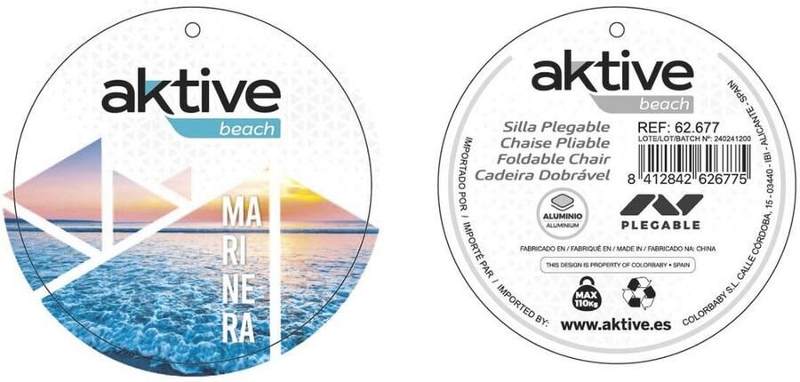 Aktive Vouwbare Stoel 45 x 52 x 22 cm