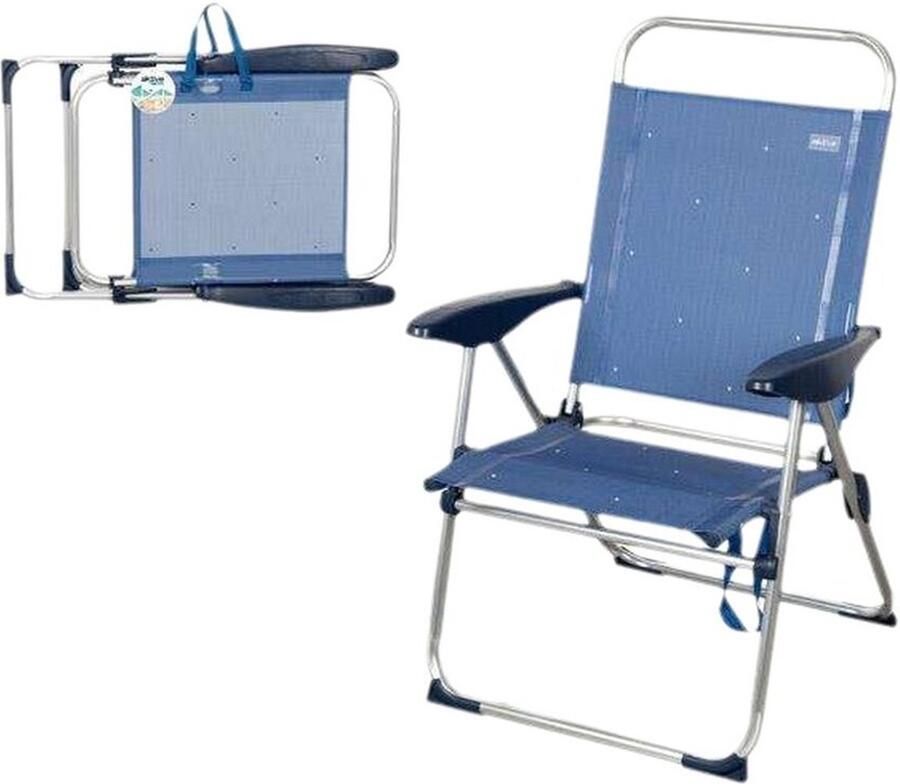 Aktive Vouwbare Stoel Blauw 65 x 60 x 38 cm