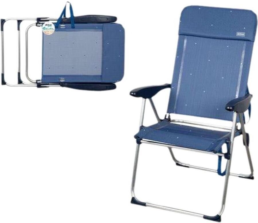 Aktive Vouwbare Stoel Blauw 65 x 60 x 43 cm