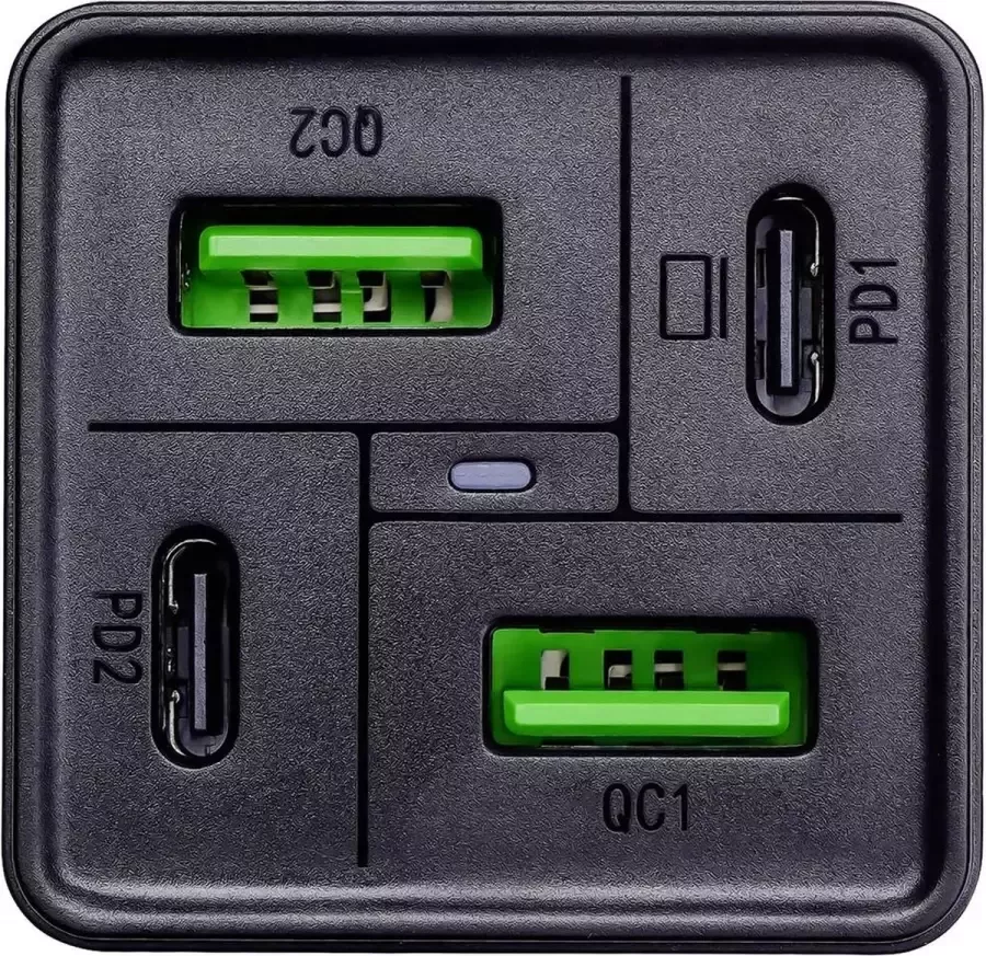 Akyga AK-CH-17 USB-oplader 3.25 A 4 x USB-A USB-C Binnen