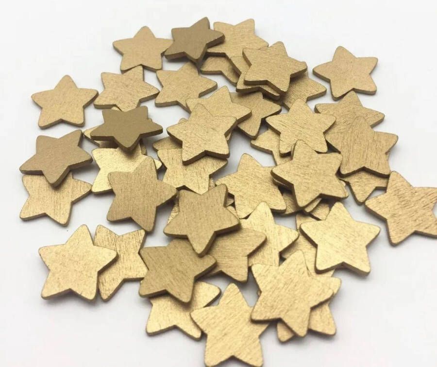 Akyol kerstversiering kerstster gouden sterren goud- versiering sterren 50 stuks feestdagen decoratie kerstversiering kerst decoratie tafel decoratie kerst - Foto 2