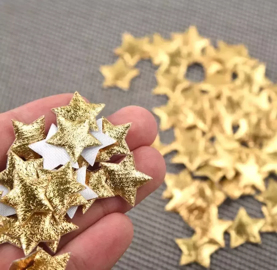Akyol kerstversiering kerstster gouden sterren goud- versiering sterren 50 stuks feestdagen decoratie kerstversiering kerst decoratie tafel decoratie kerst