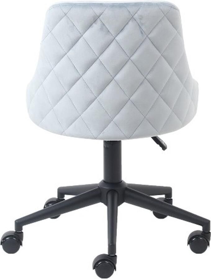 Al Kids Bureaustoel Homy velours blauw grijs