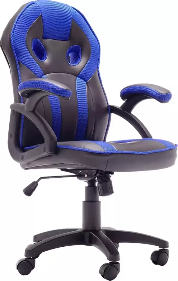 A.L. Kids Kinderbureaustoel Kidz blauw zwart - Foto 2