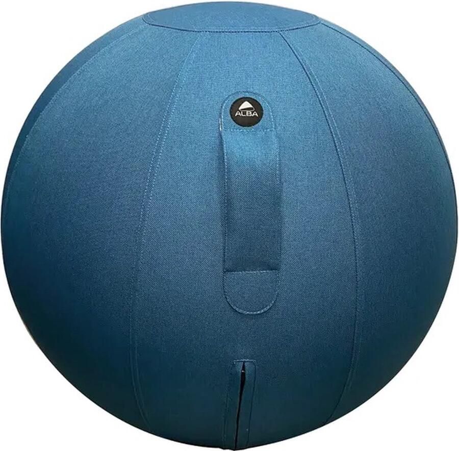 Alba Ergonomische zitbal Blauw Ø65cm Met geïntegreerd handvat Belasting tot 120kg
