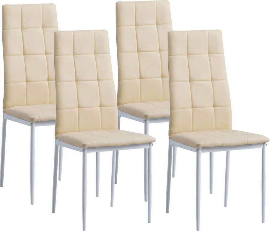 Albatros International Albatros eetkamerstoelen Rimini 2 4 6 stuks kleuren Edele Italiaanse vormgeving kunstlederen bekleding comfortabele gestoffeerde stoel Moderne keukenstoel eetkamerstoel of eettafelstoel - Foto 2