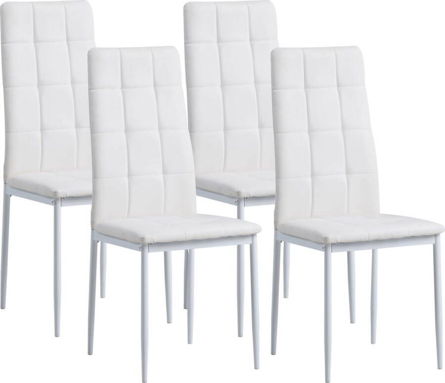 Albatros International Albatros eetkamerstoelen Rimini 2 4 6 stuks kleuren Edele Italiaanse vormgeving kunstlederen bekleding comfortabele gestoffeerde stoel Moderne keukenstoel eetkamerstoel of eettafelstoel