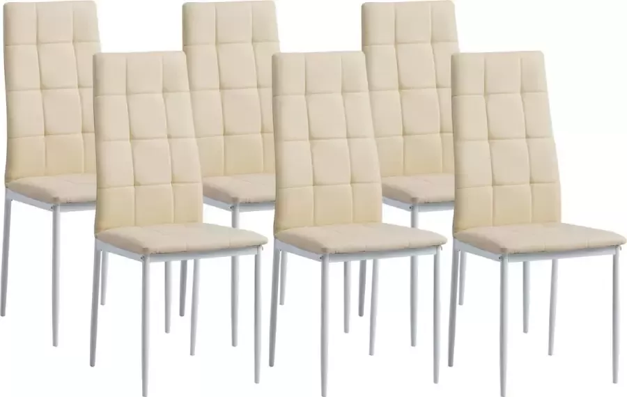 Albatros International Albatros eetkamerstoelen Rimini 2 4 6 stuks kleuren Edele Italiaanse vormgeving kunstlederen bekleding comfortabele gestoffeerde stoel Moderne keukenstoel eetkamerstoel of eettafelstoel - Foto 5