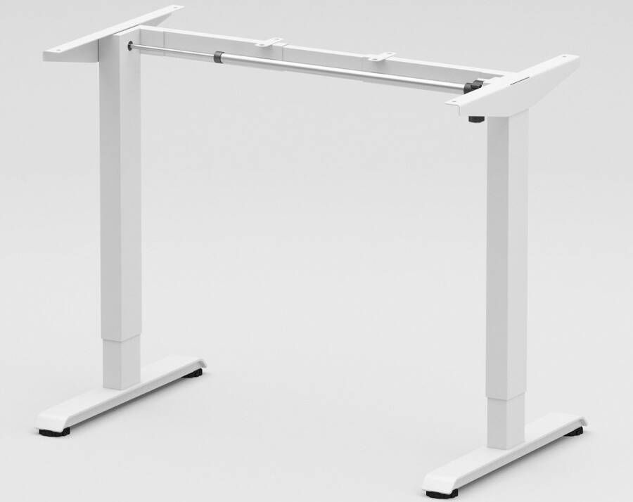 Albatros International Albatros Hoogteverstelbaar Bureauframe N3 kleur WIT- Elektrisch in Hoogte Verstelbaar Bureauframe met Sterke Motor Optimaal als sta of tafelframe Bureau poten Bureau frame Bureautafel Burotafel Secretaire bureau