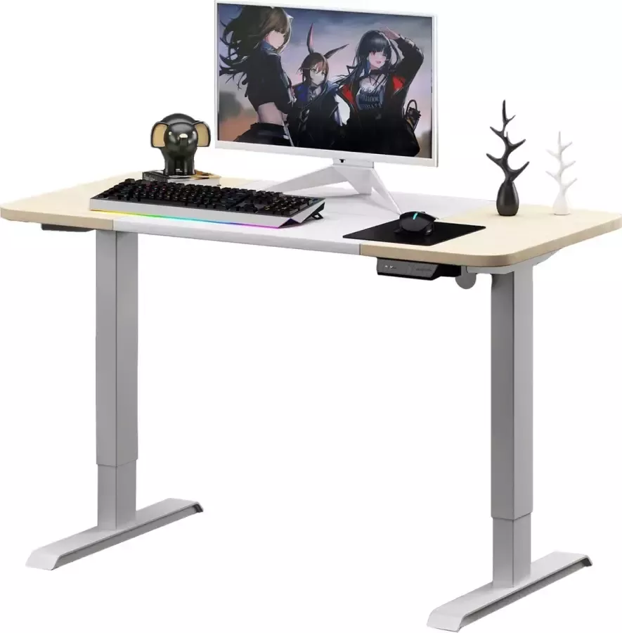 Albatros International Albatros Hoogteverstelbare Bureaulift 4P12 120 x 60cm Bureau Hoogteverstelbaar Elektrisch met Digitaal Display Optimaal als Staand Bureau Bureautafel of Staand Bureau