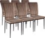 Albatros International Albatros Modena eetkamerstoelen met fluwelen hoes set van 4 of 6 kleuren Stijlvol vintage design fluwelen hoes SGS-goedgekeurde gestoffeerde stoel Moderne keukenstoel eetkamerstoel of eettafelstoel - Thumbnail 1