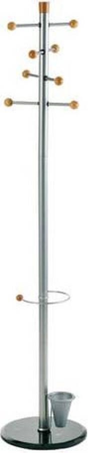 Alco kapstok metaal zilver 8 haken incl. parapluhouder - Foto 1