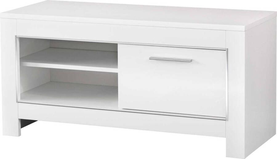 Alcos TV Meubel Tv-meubel Modena 112cm Wit; Grijs; Betonlook - Foto 4