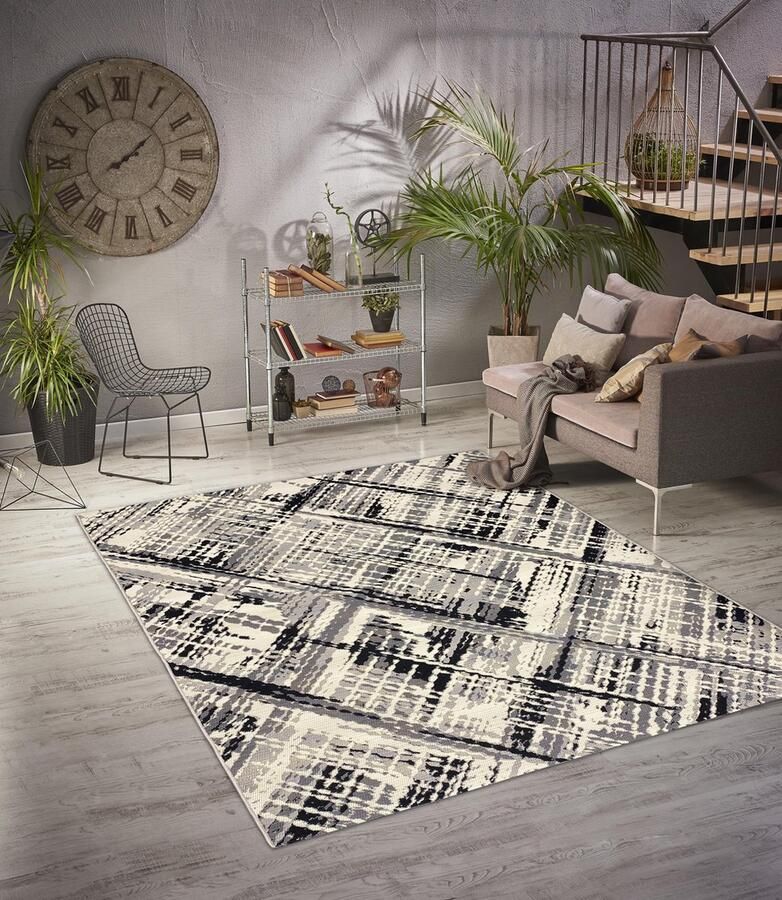 Aledin Carpets Quetta Laagpolig Vloerkleed 160x230 CM Buitenkleed Voor Binnen en Buiten Tuintapijt Woonkamer Tapijten - Foto 2
