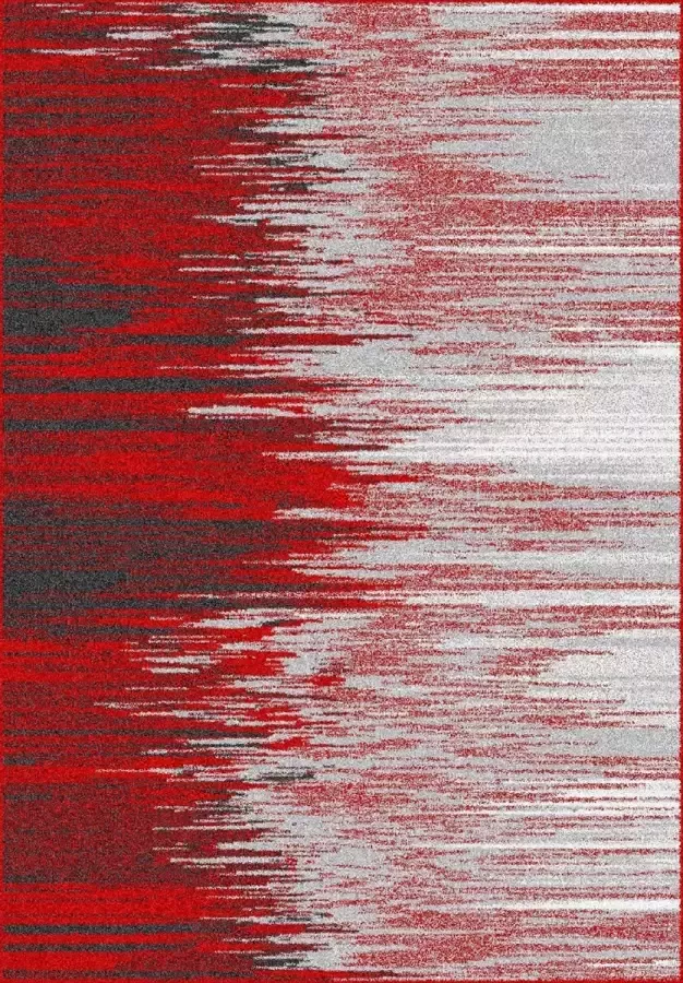 Aledin Carpets Kalemie Laagpolig Vloerkleed 160x230 cm Rood Tapijten woonkamer