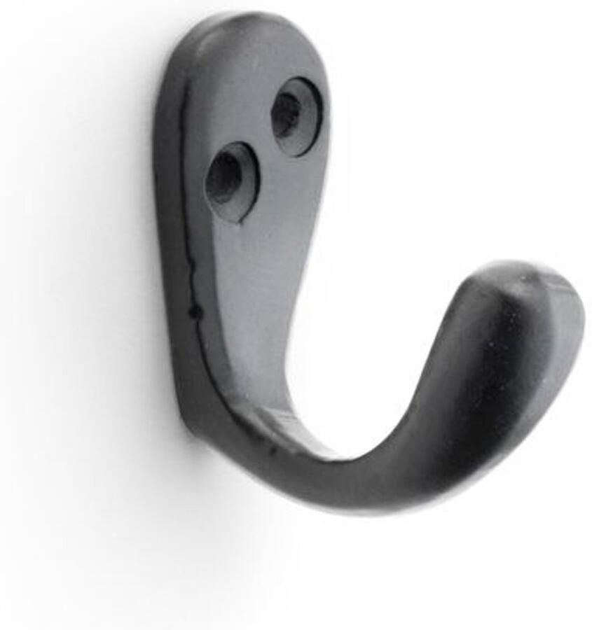 Alexander & Wilks Victoriaanse enkele kapstokhaak – verkrijgbaar in afwerkingen Antiek Messing