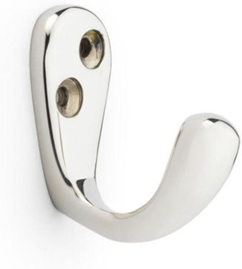 Alexander & Wilks Victoriaanse enkele kapstokhaak – verkrijgbaar in afwerkingen Gepolijst Nikkel