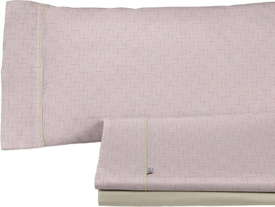 Alexandra House Living Set beddengoed Estelia Roze Bed van 180 4 Onderdelen