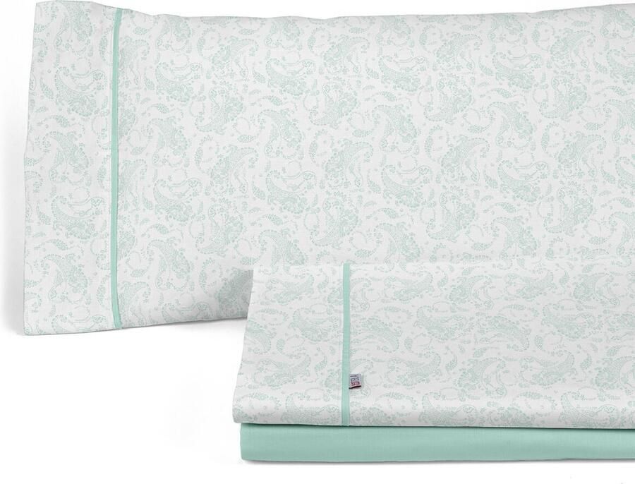 Alexandra House Living Set beddengoed Lara Zachtgroen Bed van 135 140 3 Onderdelen