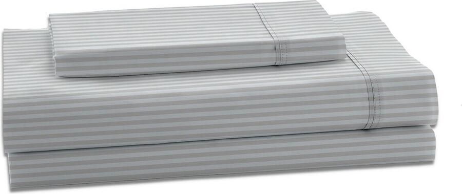 Alexandra House Living Set beddengoed Satén Parelgrijs Bed van 150 4 Onderdelen