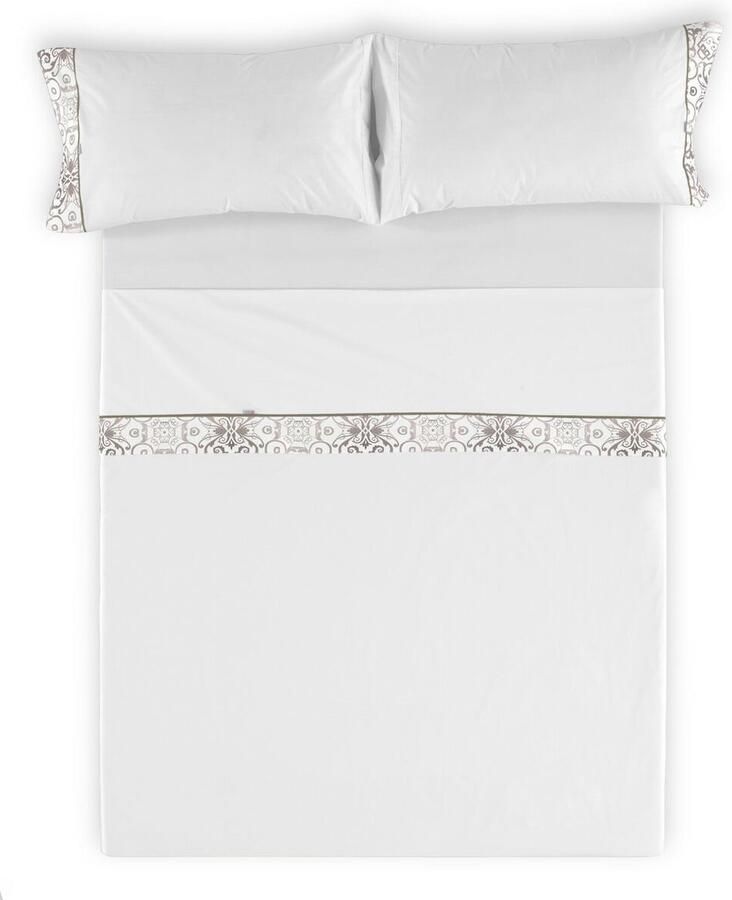 Alexandra House Living Set beddengoed Wit Bed van 180 4 Onderdelen