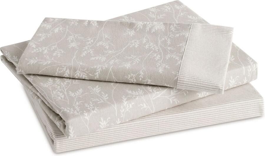 Alexandra House Living Set beddengoed Zahara Beige Bed van 150 3 Onderdelen