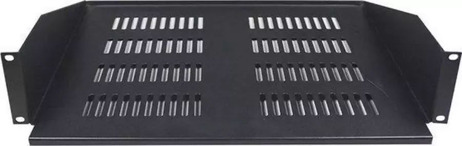Alfaco 19-FH20 2U legbord voor serverkast 19inch 367mm diepte gesloten Max. 8Kg