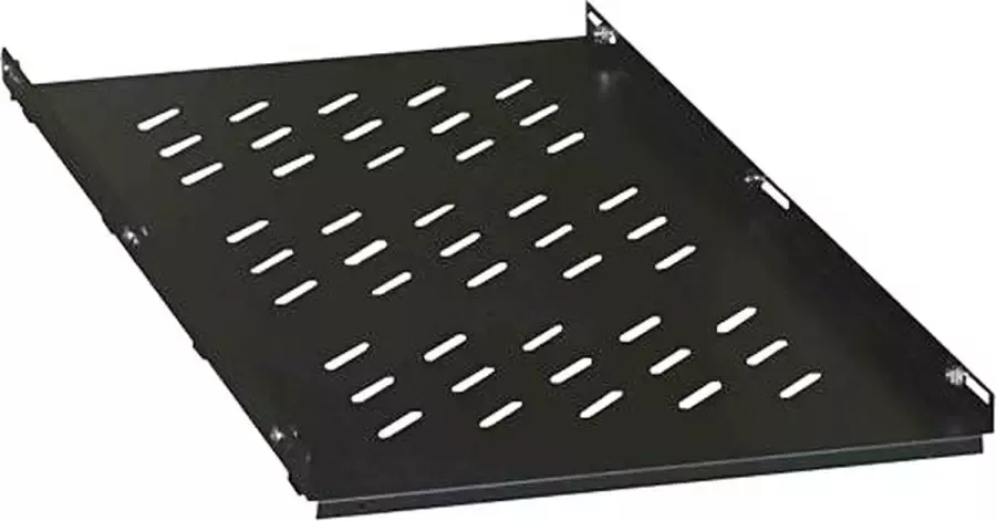 Alfaco 19-SFH612 1U zeer sterk verstelbaar legbord voor 19 inch server- en patchkasten