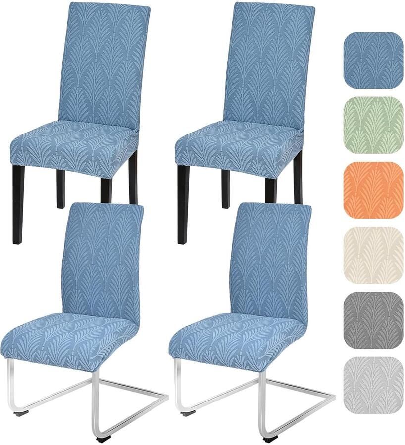 Alishomtll Rekbare Jacquard Stoelhoes Eetkamerstoelen Bescherming 1 stuk Meerdere Kleuren Polyester Elastaan
