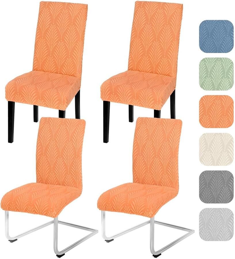 Alishomtll Rekbare Jacquard Stoelhoes Eetkamerstoelen Bescherming 1 stuk Zacht Polyester