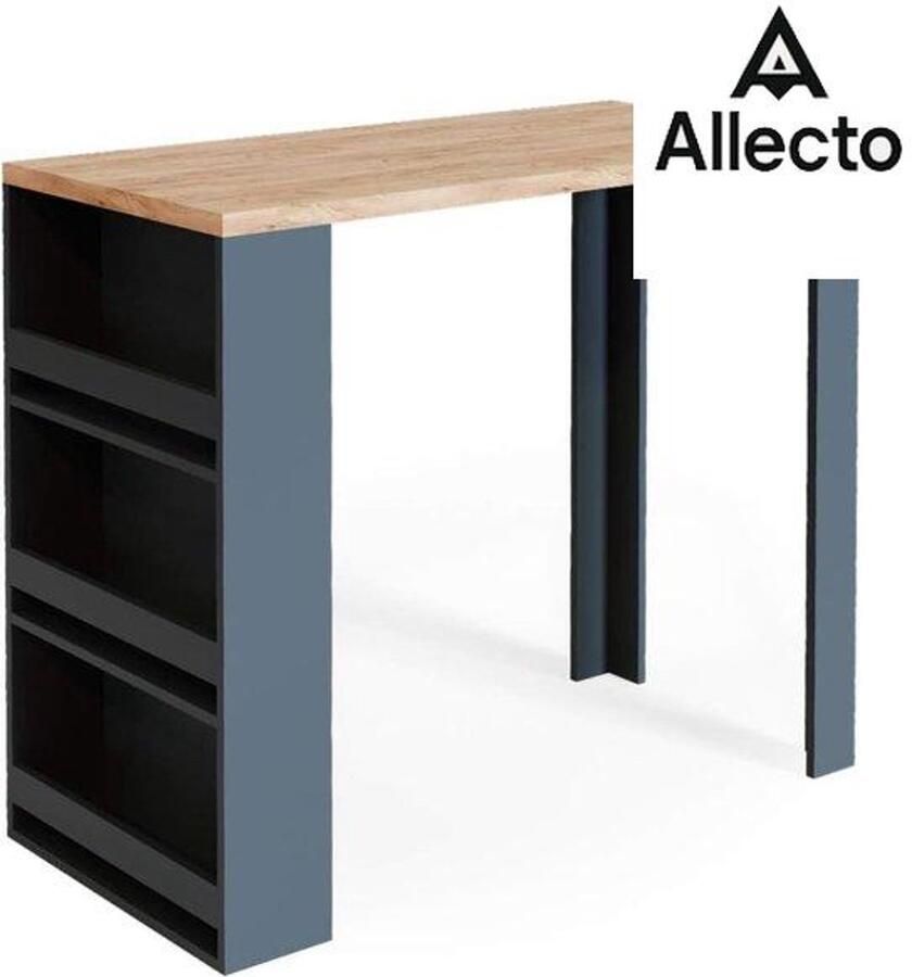 Allecto Barmeubel Bartafel Keukentafel Marmer Effect Hoge Bar Tafel Hoge Bar Eettafel Keuken Goud