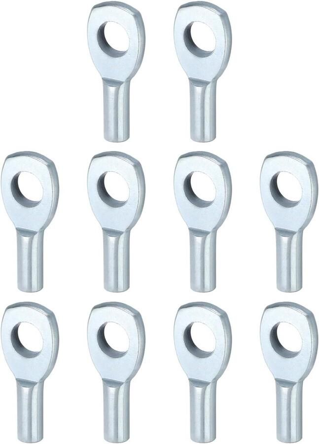 Allecto premium Garage Opberg Haken 10cm Zware Muurbevestiging J Haken Organiser voor Gereedschap Fietsen Ladders Stoelen 10 Stuks